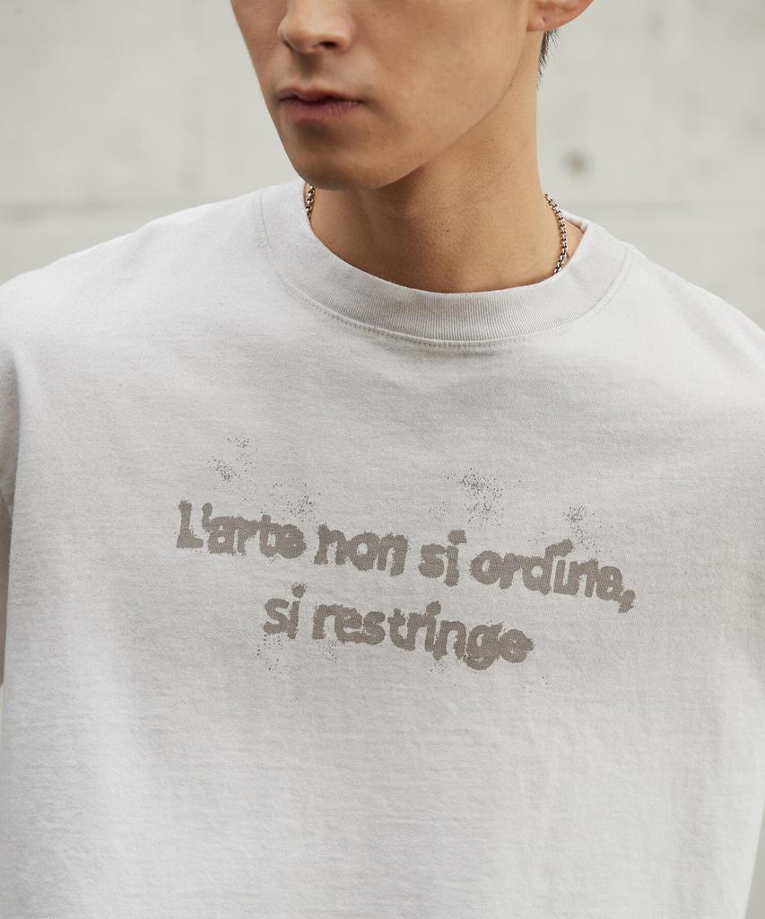 Keulaeki [Unisex] Paint Logo Ls Tee_White [Kr265Put471]