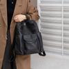 Genuine Leather Ladies' Double-shoulder Bag - Large Capacity Multi-functional Backpack for Leisure and Travel Casually