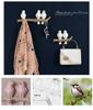 Handcrafted European-Style Small Bird Wall Hook for Keys & Coats