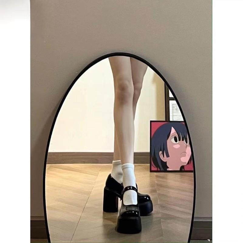 Super Legs Slanke Hæler Mary Jane Høye Hæler Platåsåler Allsidig Mote Superhøy Hæl Mary Jane Sko Tykke Hæler