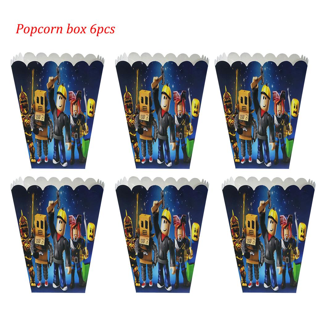 Roblox Birthday Party Decorations Supplie Game Celebration Balloons Disposable Tableware Cup Plate Baby Shower Toys Round Sensory Compression Bouncy