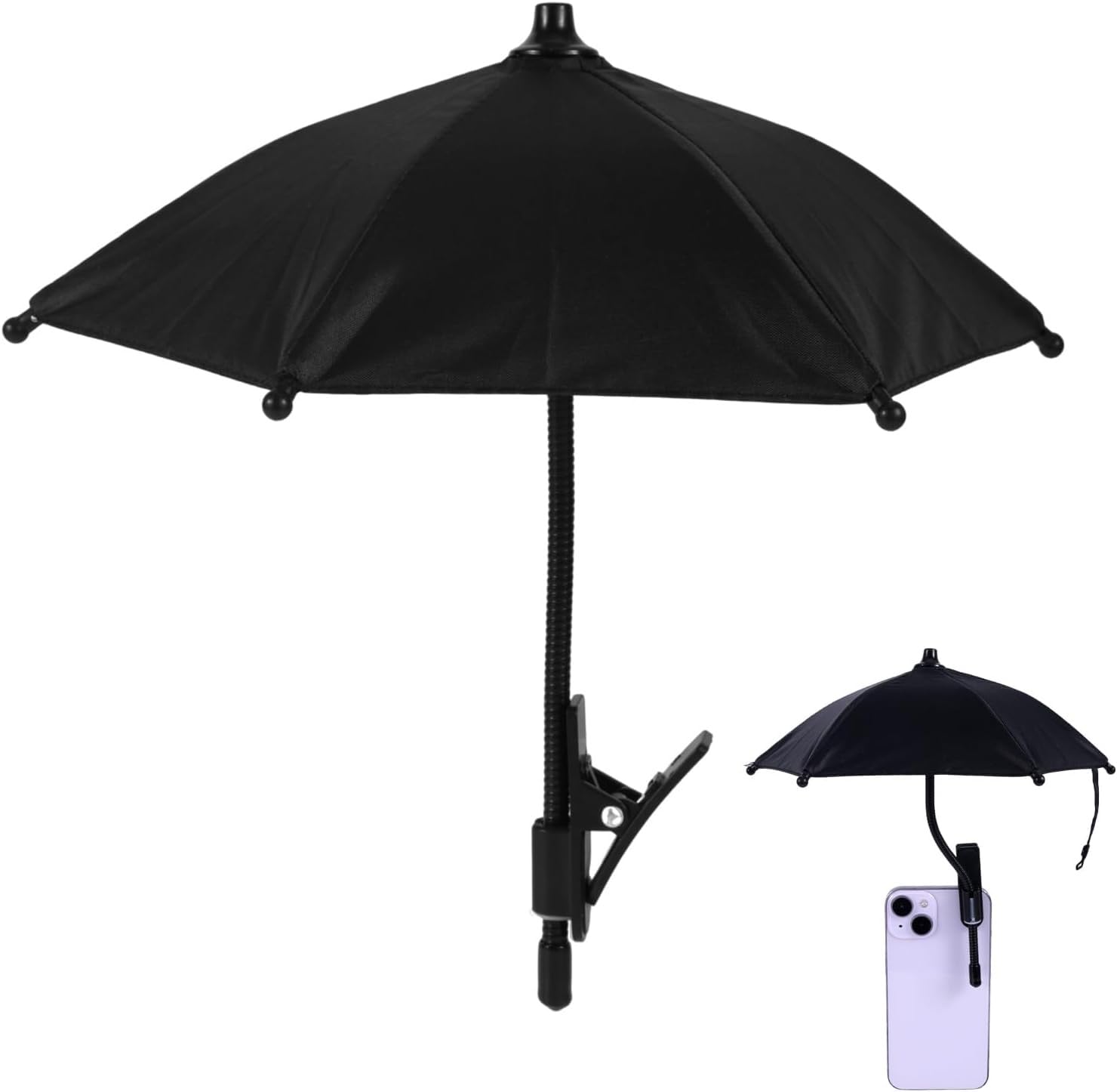 Car Smartphone Sunshade Smartphone Holder Sunshade Sunshade Smartphone Umbrella Rainproof Length 20cm, width 27cm
