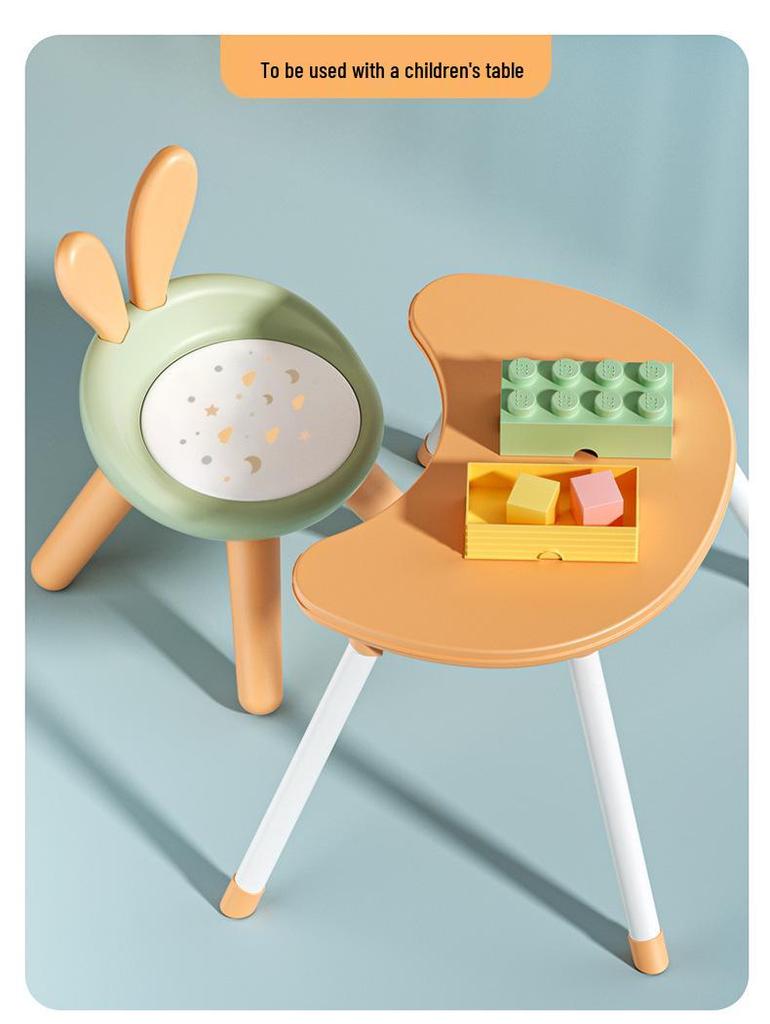 Children's Plastic Backrest Chair and Stool - Multifunctional Seat for Kindergarten and Home