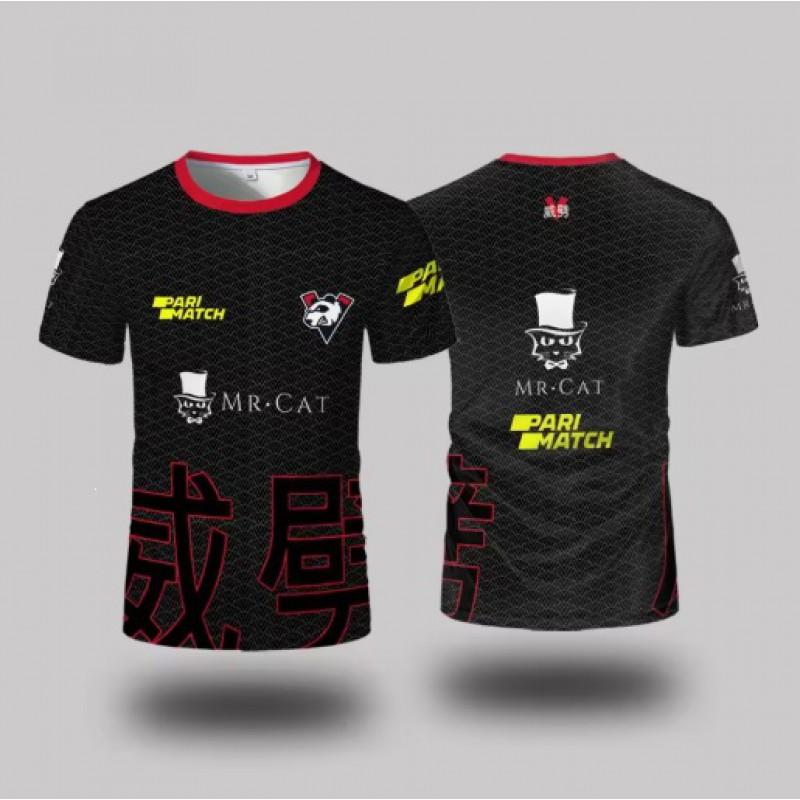 Camiseta Virtus.Pro Equipe de Jogos CS2 DOTA2 R6 APEX Fãs Manga Curta Algodão Respirável Camiseta Masculina Casual