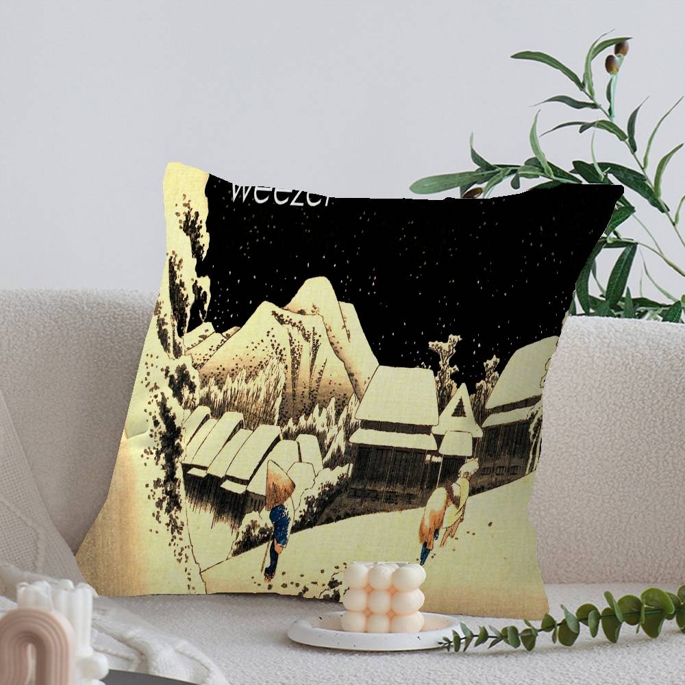 Rock Band W-Weezer Cushion Cover Decorative Pillow Sofa Home Decor case pillow cases