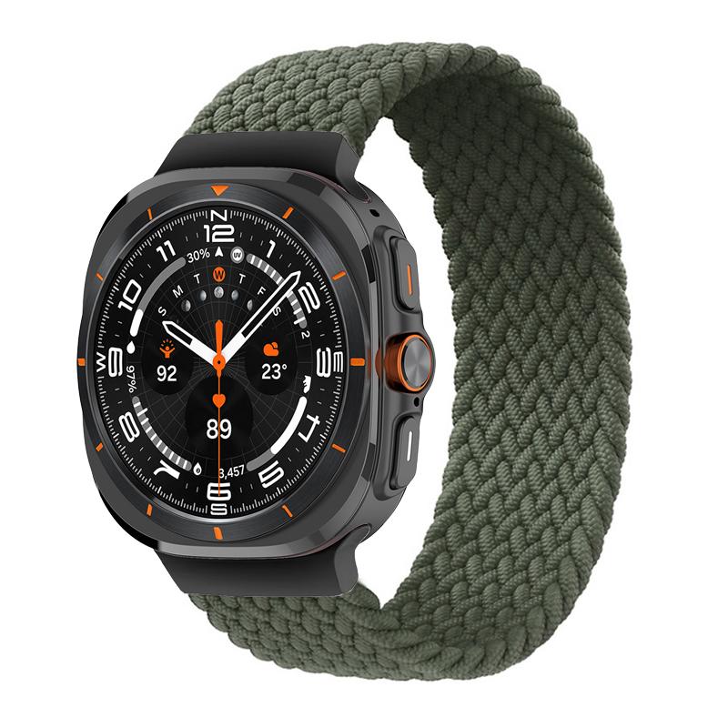 Braided Solo Loop for Samsung Galaxy Watch Ultra Strap 47mm Accessories Sport Nylon Belt Bracelet Galaxy Watch 7 Ultra Band 47mm