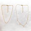 Elegant 18K Gold & Stainless Steel Water Drop Necklace