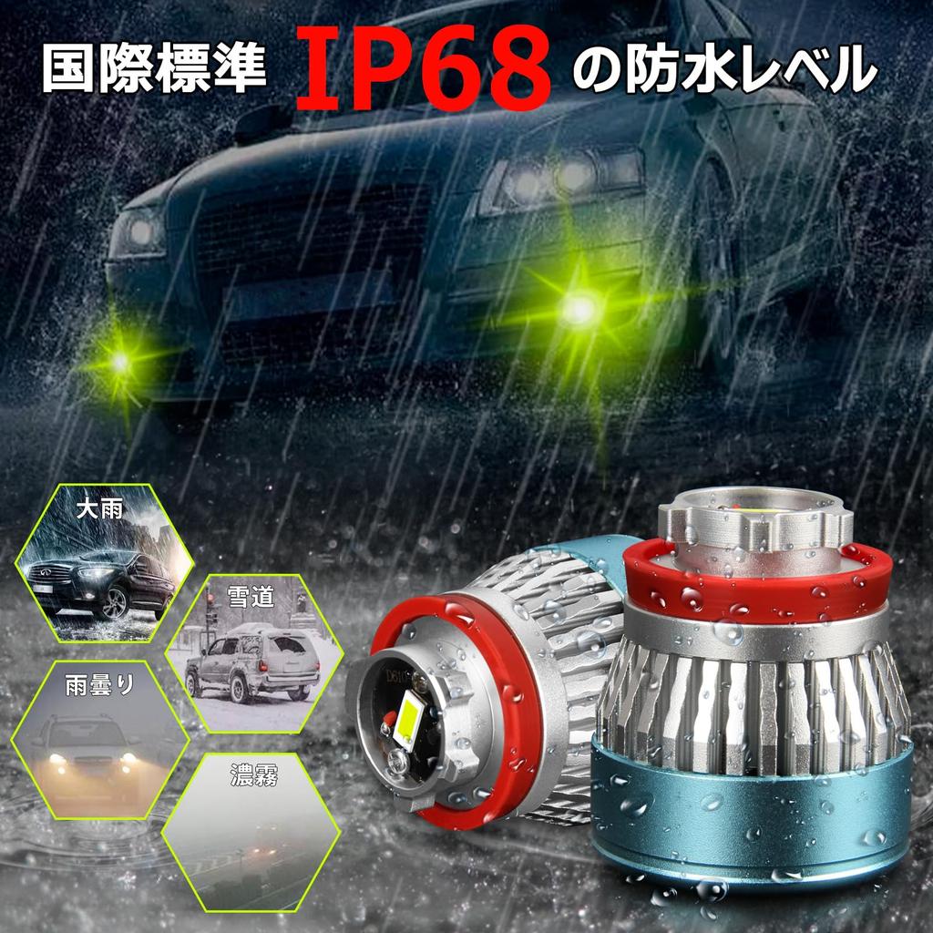 L1B LED tåkelys Toyota originalt LED tåkelyserstatning grønn lime kjøretøykontroll 220-serien 80-serien Hiace 7. ny for 12V FM-støy vifte japansk manual