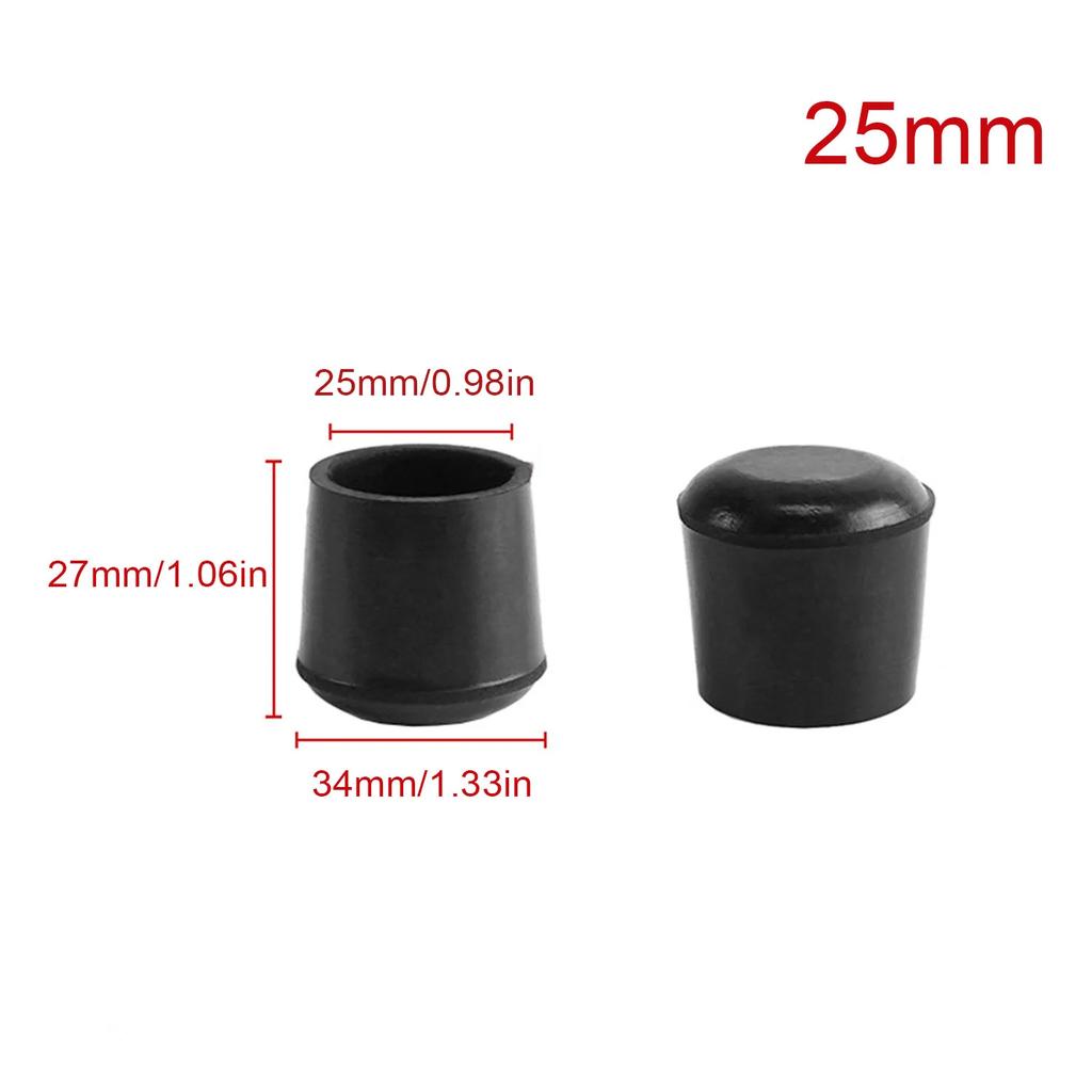 4-24pcs Round Furniture Foot Caps Chair Table Sofa Anti-Slip Silent Rubber Leg Pad Wooden Floor Anti-Scratch Protective Pad