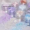 Yun Jin Mixed Glitter Nail Art: Coarse & Fine Irregular Opal Sequins