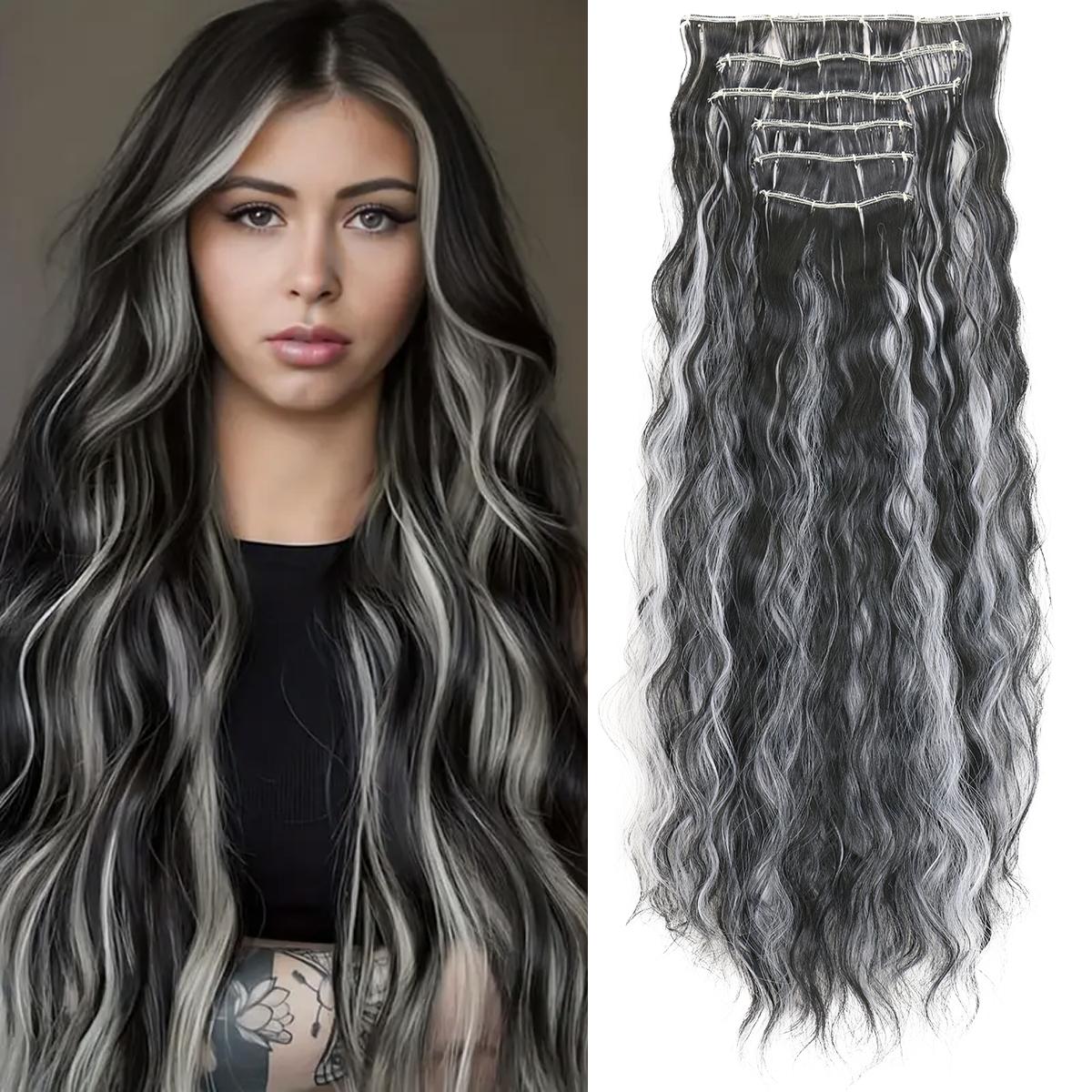 Synthetic Hair Extensions 16Clips In 6PCS
