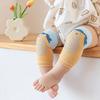 1 Pair Class A Xinjiang Combed Cotton Baby Crawling Knee Pads, Hollow Mesh Anti-Slip Silicone Dot Knee Leg Warmers for Toddler 0-5 Years Four Seasons