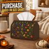 1pc Art Nouveau Geometric Tissue Box - Grape Pumpkin Pomegranate Napkin Storage Box, Suitable for Rolls/facial Tissues/single Sheets,Two Sizes Availab