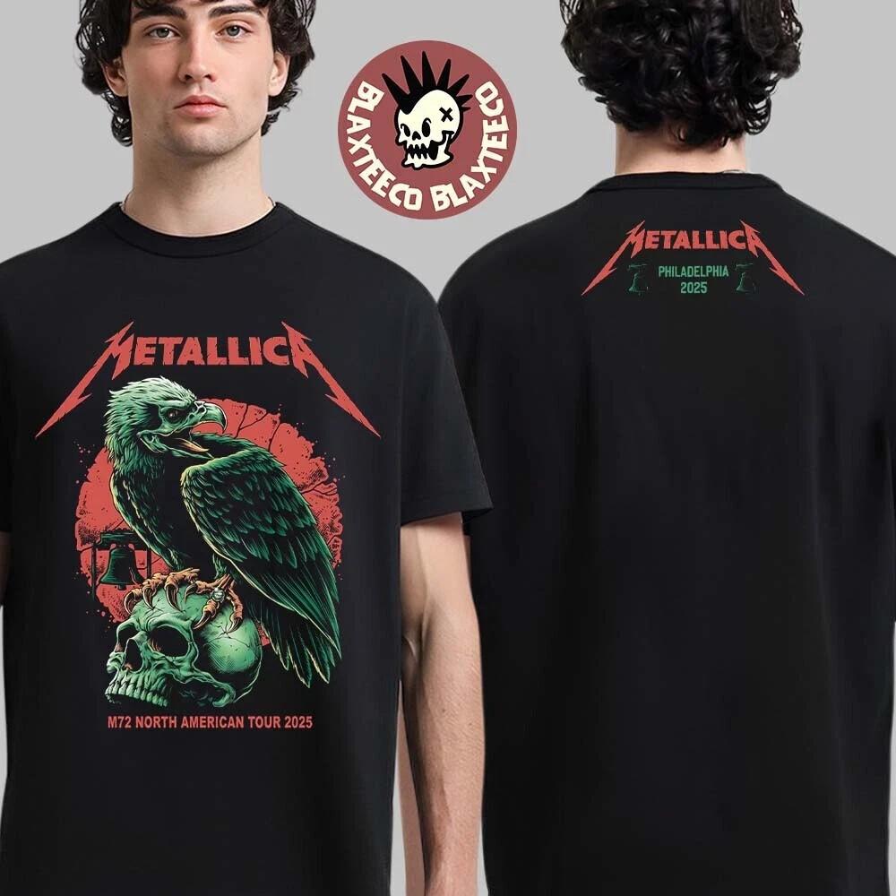 

Metallica Тур M72 2025 Филадельфия 23–25 мая Игл Двусторонняя S–4XL Унисекс Футболка M