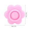 500pcs Eyelash Extension Glue Holder Flower Shaped Eyelash Grafting Glue Cup Pink