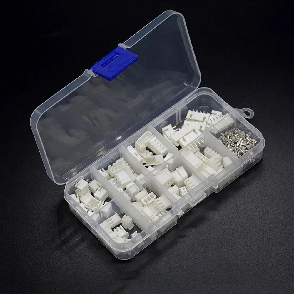 230Pcs Male And Female Pin Connector 2p 3p 4p 5pin Terminal Connector Kit 2.54mm Pitch Terminal