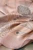 Satin Women' Scarf 70x70 - Peach Color, Silky Shine, Geometric Pattern