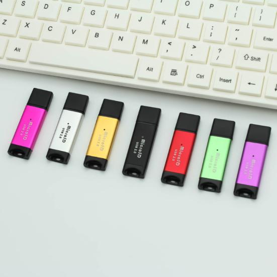 High Speed USB SD TF TransFlash 2 Micro Memory Storage Card Reader Adapter