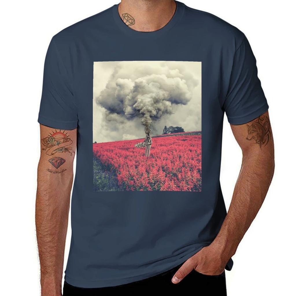 Busy Mind Surreal Creative Digital Collage Artwork Tshirt Comfortable Work Wear Tee