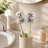2pcs Kitten Dog Printed Travel Toothbrush Protector Portable Cat Toothbrush Cover  Home Use
