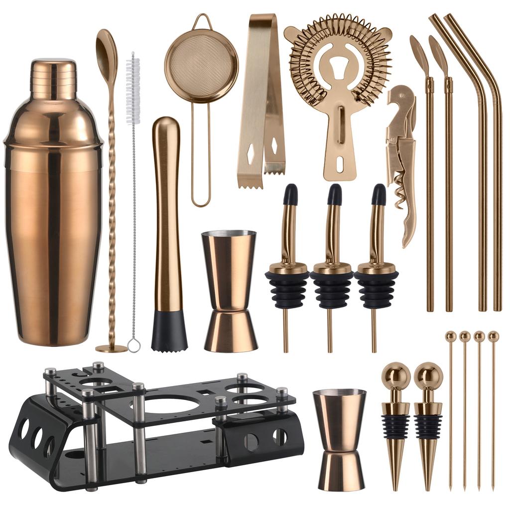 Cruiser Bartender 24-teiliges Set, Shakerglas, Mischglas, Cocktail-Barwerkzeuge, Weinset, Barkeeper-Set