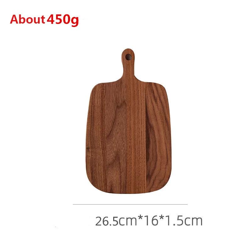 

Black Walnut Solid Wood Chopping Block Portable Cutting Board Cheese Fruit Deli Board Outdoor Camping Kitchen Cooking Tool