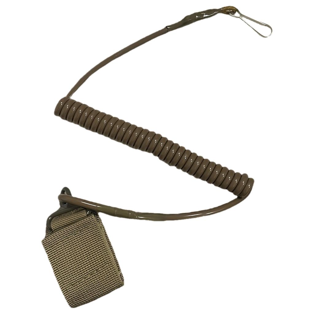 Durable Elastic Lanyard Anti-Loss Spring Strap with Metal Hook, Suitable for Keys, Flashlights, Outdoor Gear