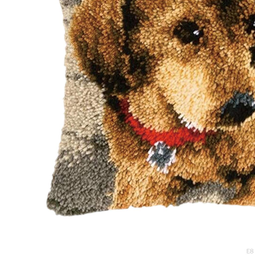 DIY Cushion Cover Crochet Cute Sewing Thread Tool Festival Gift Handmade Latch Hook Craft