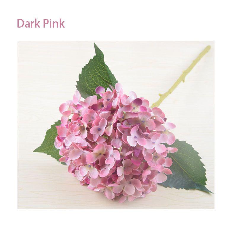 Elegant Faux Artificial Silk Hydrangea Bouquet For Stunning Home And Wedding Decor