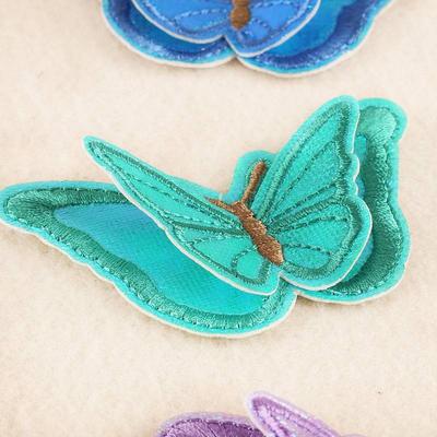Hair Clip DIY Cloth  Accessories Clothes Sewing Supplies DIY Patches Appliques Embroidered Mesh Butterfly Cloth