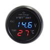 3 in 1 LED Digitalanzeige LCD Digital Dualanzeige 12V/24V Strommesser Spannungsdetektor Digitales LED Auto-Voltmeter