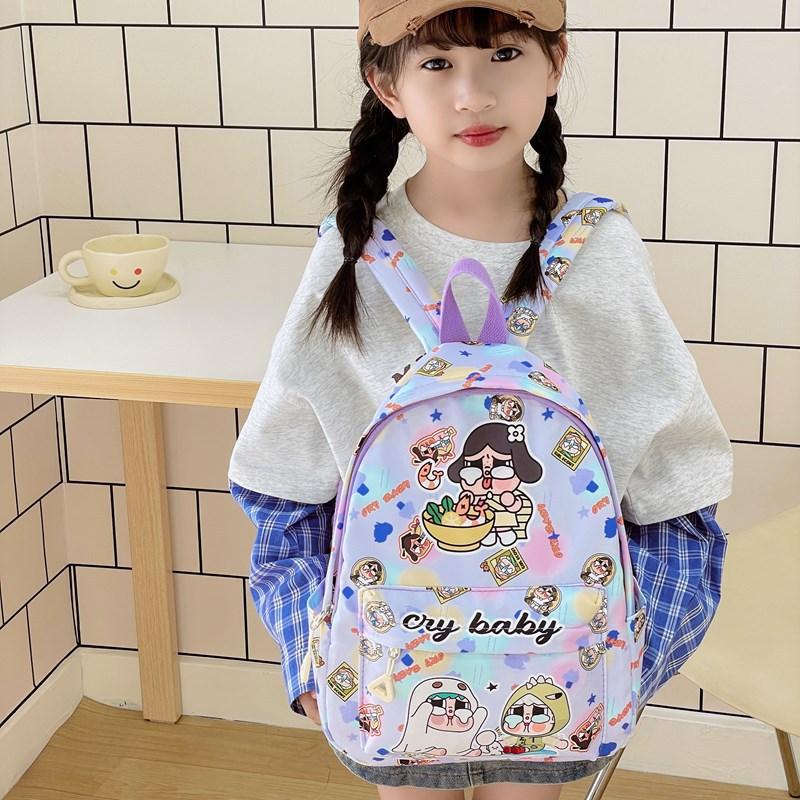 Children'S Backpack Cartoon Cute Print Kindergarten Primary School Students Schoolbag Foreign Style Boys And Girls Backpack