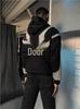 2024 Winter Retro Distressed Cross Design Heavyweight Pullover Hoodie