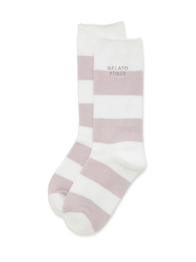 Gelato Pique Smoothy 2 Border Socks PWGS254528 LBRW Women's