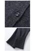 Women's Early Spring 2026 Wool Cardigan: Stand Collar, Long Sleeve, Slim Fit Knitwear