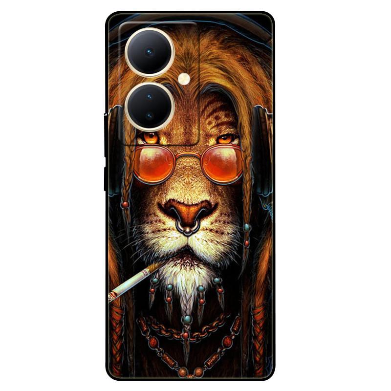 For Vivo V29 Lite 5G Case Global TPU Silicone Wolf Lions Phone Shell For VIVO V29 LITE 6.78 Funda On V29Lite Cat Animals Covers