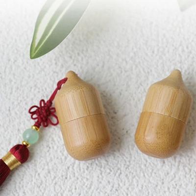 Sticlă goală cu bilă roller din bambus Sticlă reutilizabilă Exquisită pentru ulei esențial Mini sticlă reîncărcabilă Cadou