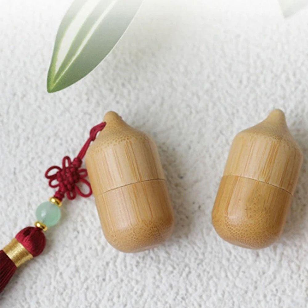 Empty Bottle Bamboo Roller Ball Bottle Reusable Exquisite Essential Oil Bottle Mini Refillable Bottle Gift