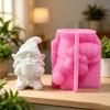 3D Dwarf Figurine Silicone Mold For Resin Casting and Making Candle Soap Chocolate and Gypsum Sculpture Christmas Decoration