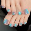 Square Toe Nails Aurora False Toenails Hot Fake Nails  Girls