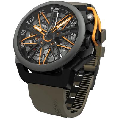 Orologio da uomo automatico RIM GT GT4-OR cronografo reversibile con quadrante scheletrato