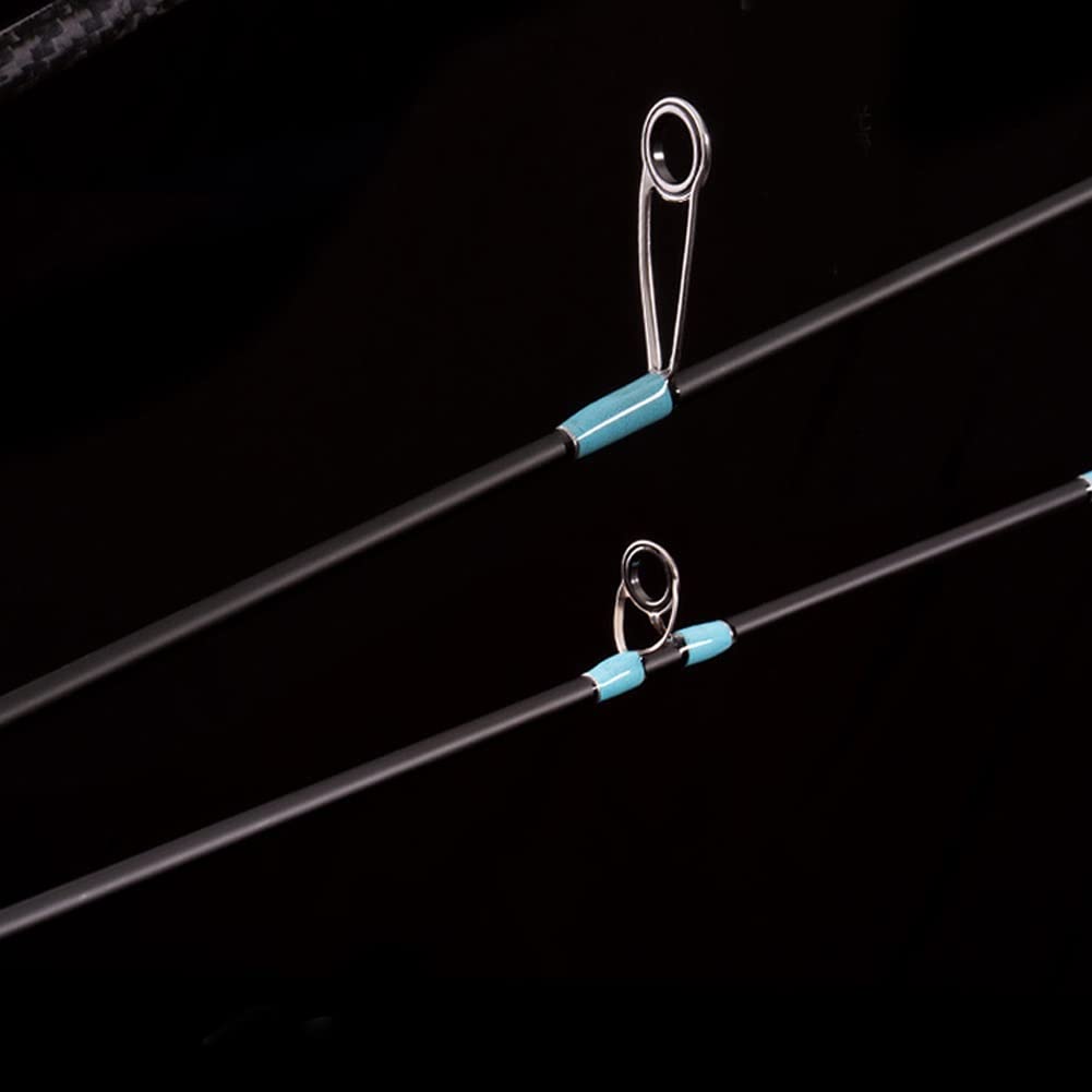 Ultralehký rybářský prut z uhlíkových vláken, rybářský prut s UL Power, rukojeť z masivního dřeva, pevný vršek, ultra měkký rychlý rybářský prut pro přívlač/casting. (Barevné odlévání,