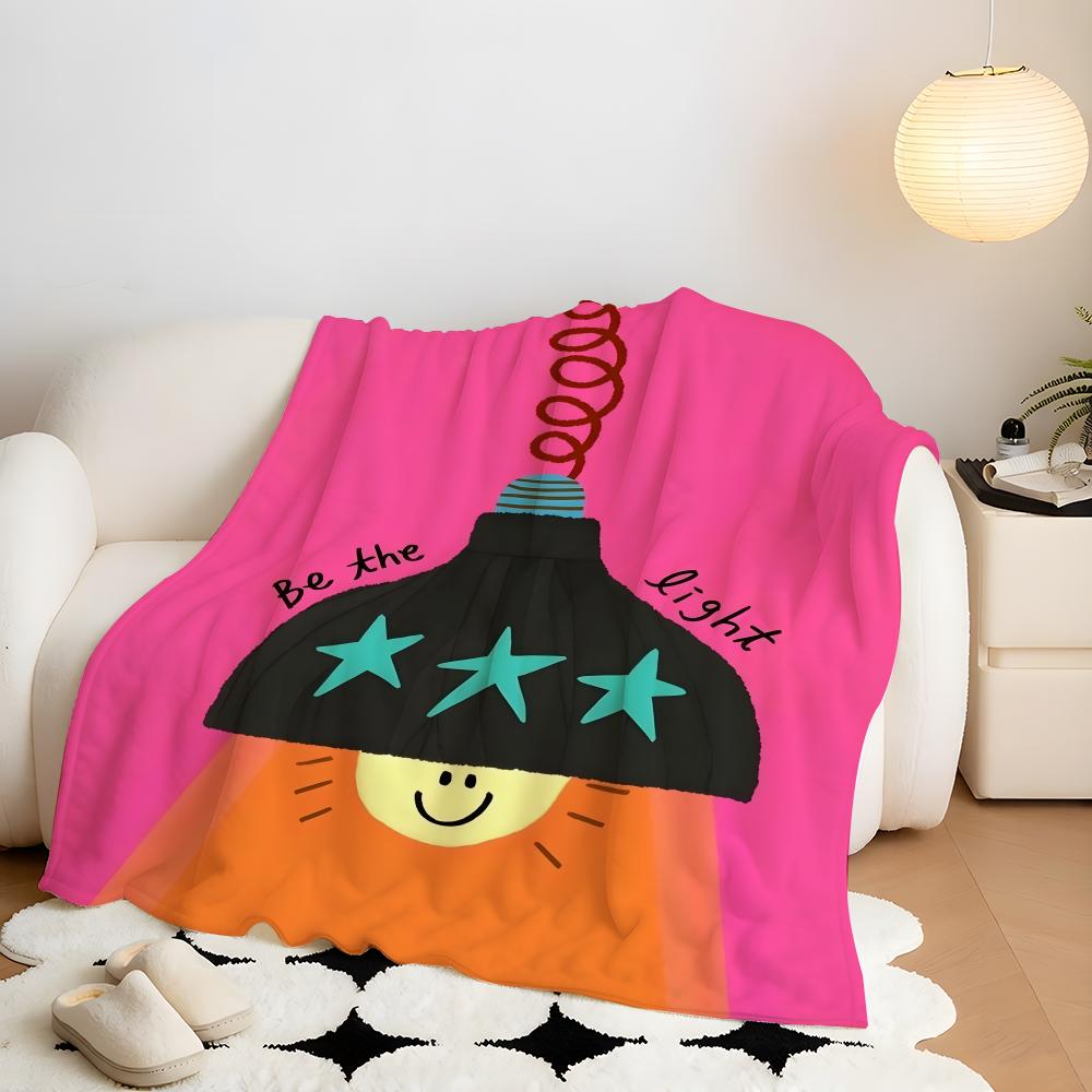 Artist C-Chayun L-Lee Throw Flannel Throw Blanket, Lightweight Cozy, Durable Washable Cute Cool