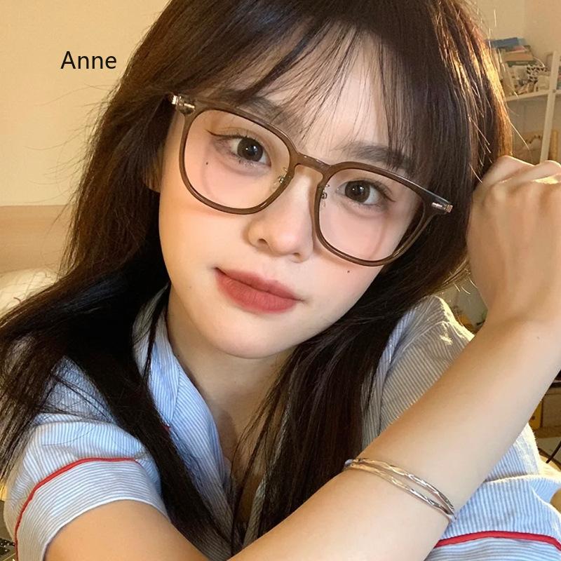 Retro TR90 Metal Square Myopia Glasses Women Frame Rivets Decoration Anti Blue Light Men Optical Frame Computer Glasses Óculos