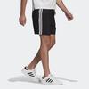 Adidas 3-Stripes Letter Fit Mid-Waist Drawstring With Side Pockets Straight Casual Shorts Men Bottoms Black GL0022