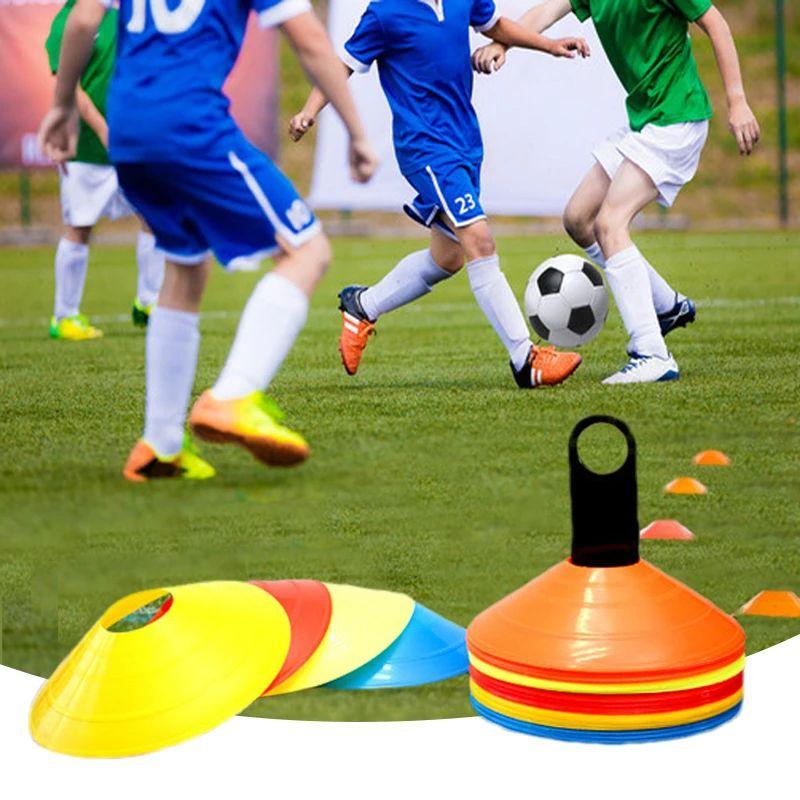 20Pcs Soccer Disc Cone Set Football Agility Training Saucer Cones Marker Discs Multi Sport Training Space Cones Accessories