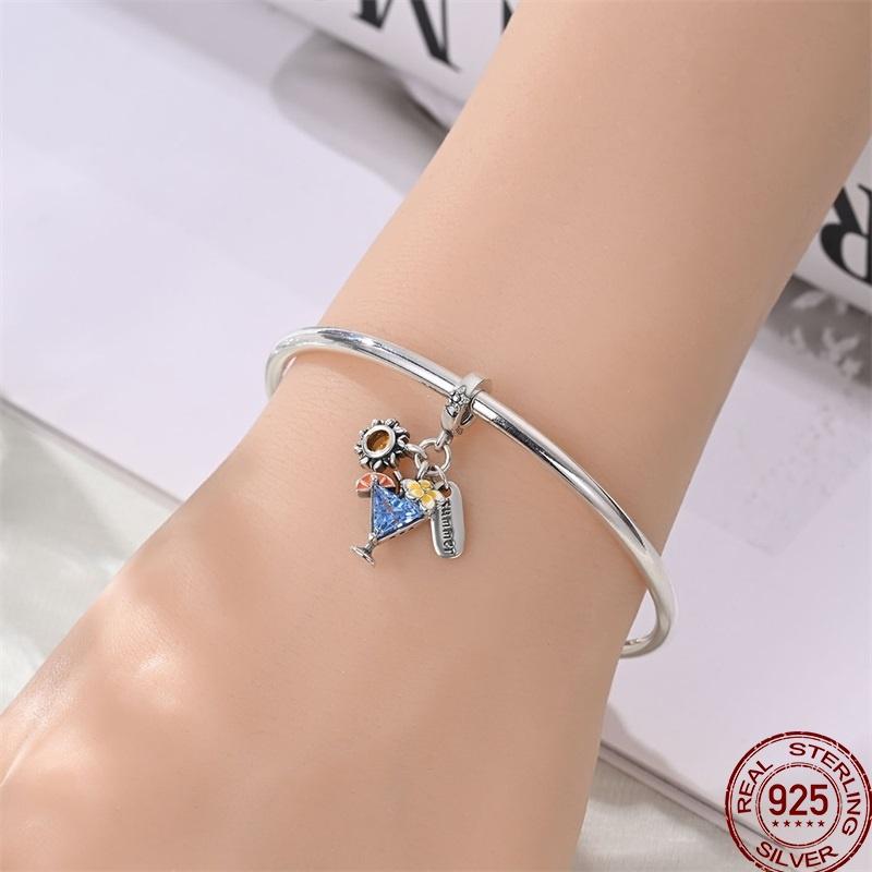 Copper Beach Ocean Vacation Drink Starfish Charm Beads Suitable Fit Pan Original Bracelet Diy Holiday Jewelry Gift