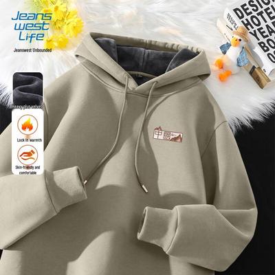 Jeanswest Life Herren Fleece-gefüttertes Kapuzensweatshirt