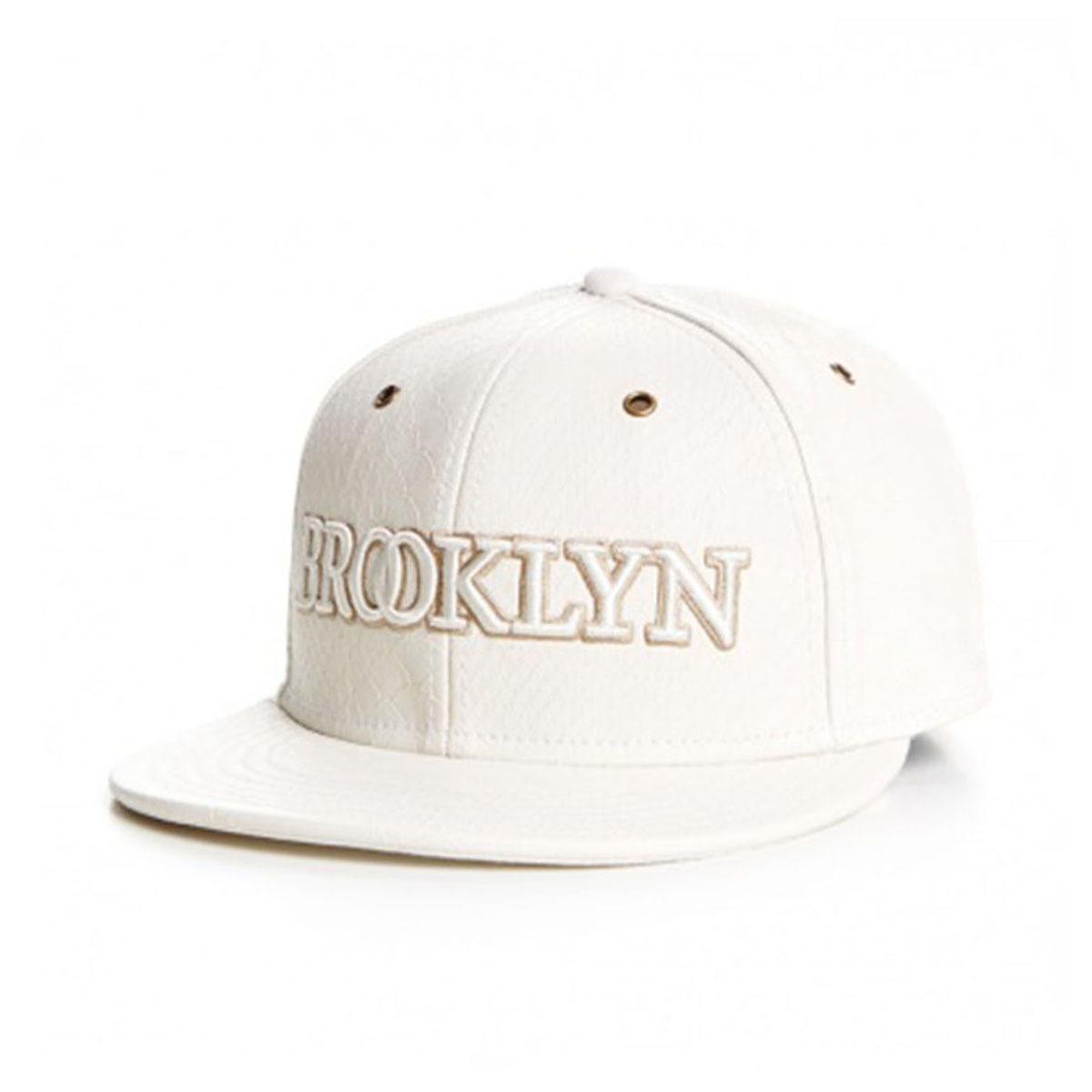 Black Leather Hands Style Flat Rim Cap Outdoor Adult Sports Shade Travel Hip-Hop Baseball Cap