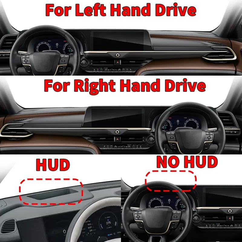 for Toyota Crown -2025 Platinum S235 High Quality Dashboard Cover Dashmat Sunshade Anti‑UV Protector Dash Mat Pad